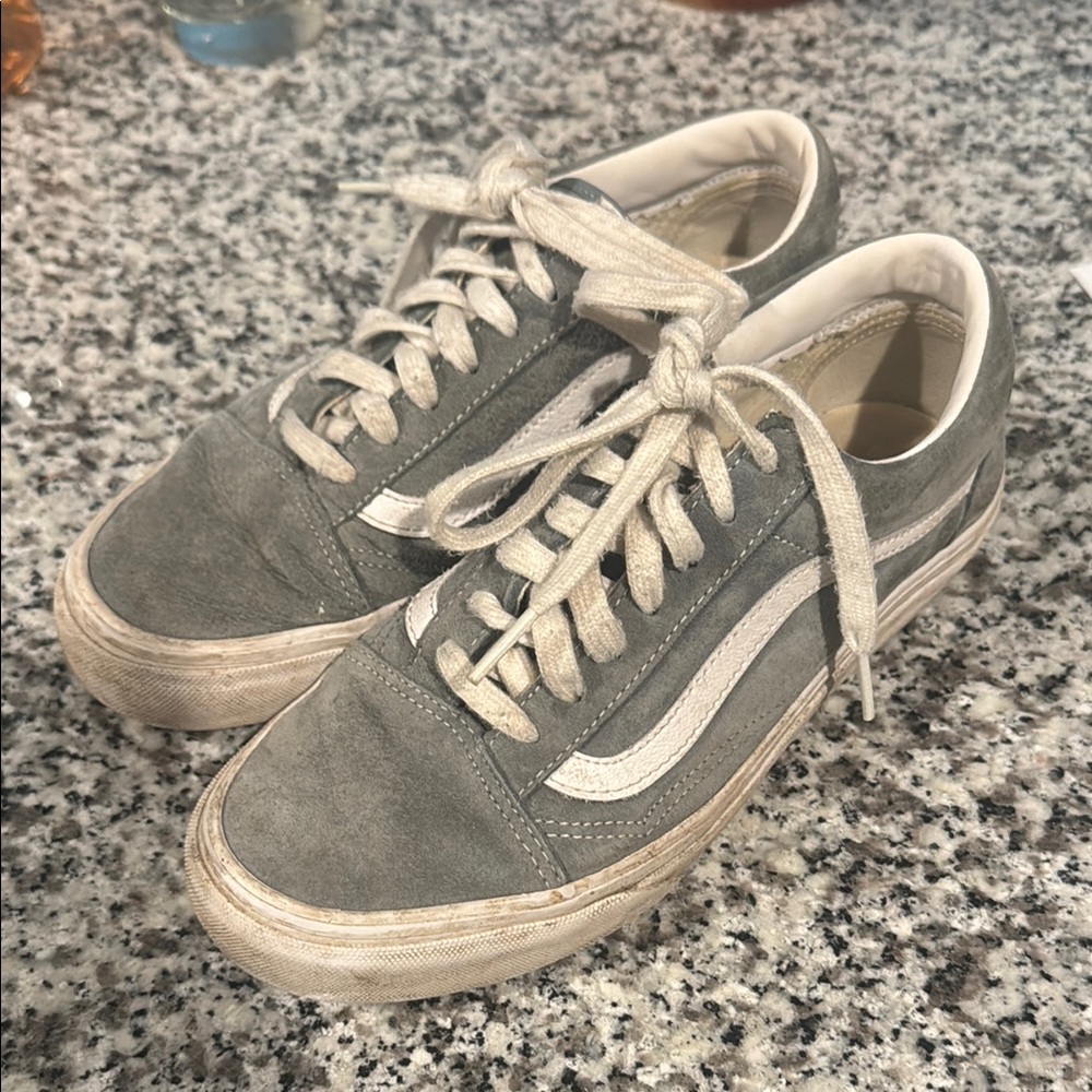Vans Women’s Green Suede Sneakers